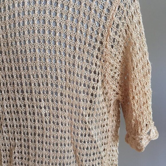 Vintage Knit Open  Front Cardigan - Picture 3 of 4